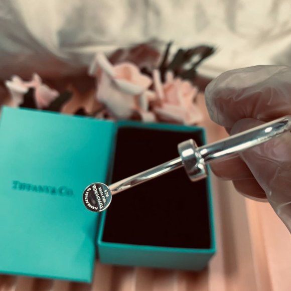 Tiffany_& Co. Return to Tiffany Round Circle Edge Cuff Bracelet Narrow Circle - Picture 3 of 6